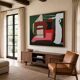 Original abstract geometric coloured painting NO2.