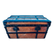Cargo trunk or seat. Wood and metal, France circa 1900.