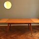 Meal table, expandable, oak