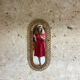 Vintage rattan mirror