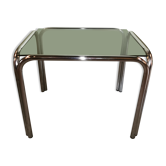 70s chrome coffee table