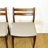 4 Scandinavian teak chairs 1960