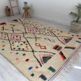 Handmade wool berber rug 260 x160 cm