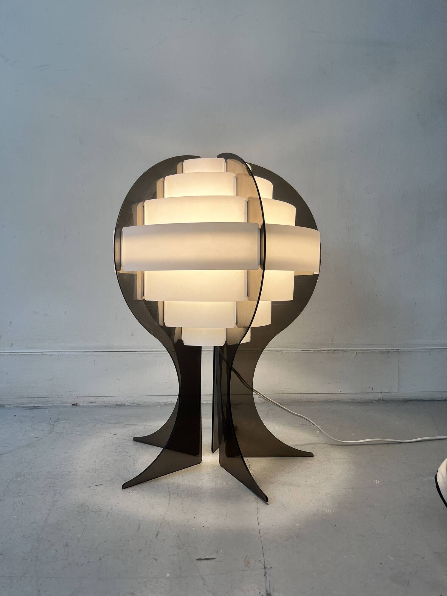 Space age design lamp in plexiglass by Flemming Brylle and Preben Jacobsen, Denmark 1960s