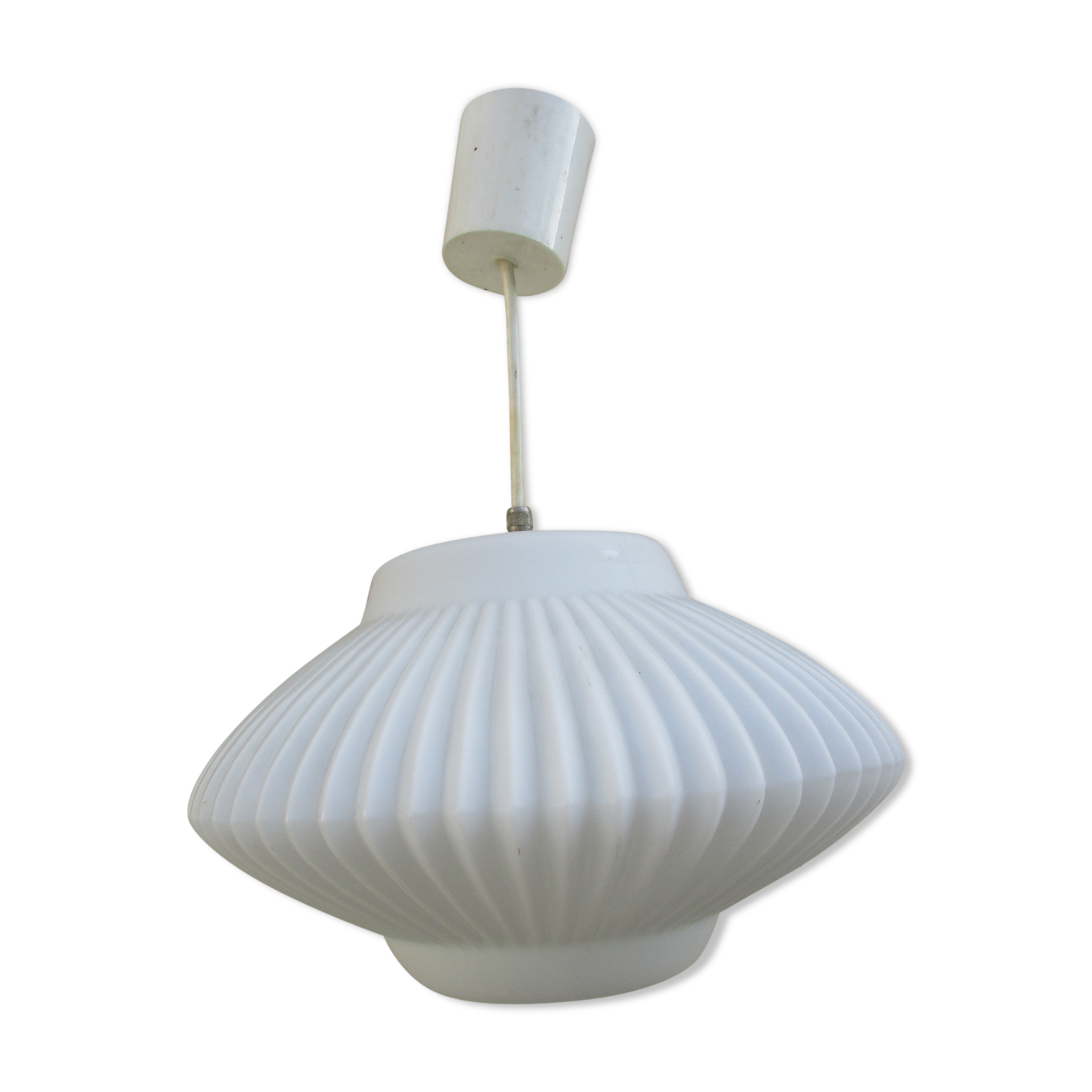 Scandinavian opaline hanging lamp