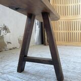 Pair of benches in walnut and solid oak 230 cm