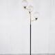Vintage brass and glass floor lamp, 1970s, Italy