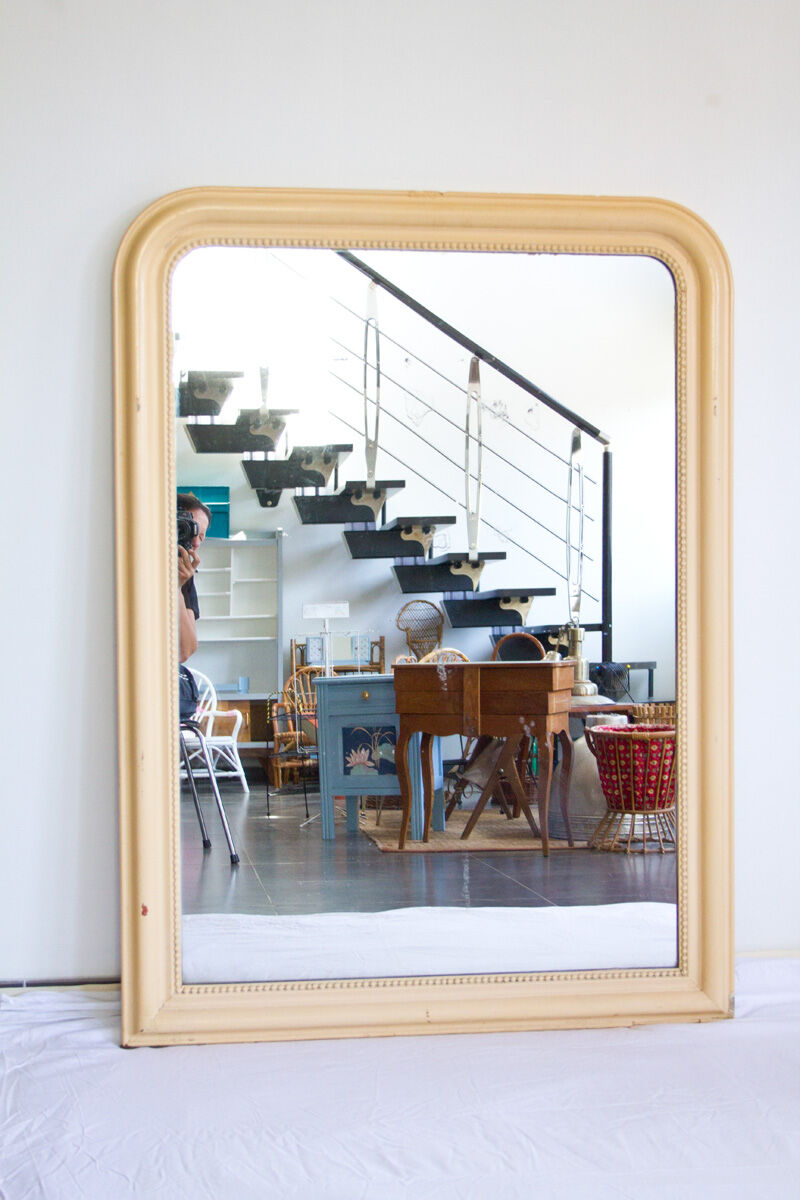 Beige trumeau mirror 100x137cm
