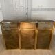 Copper and gilded metal bar in 3 modules, Belgo Chrom, 1970