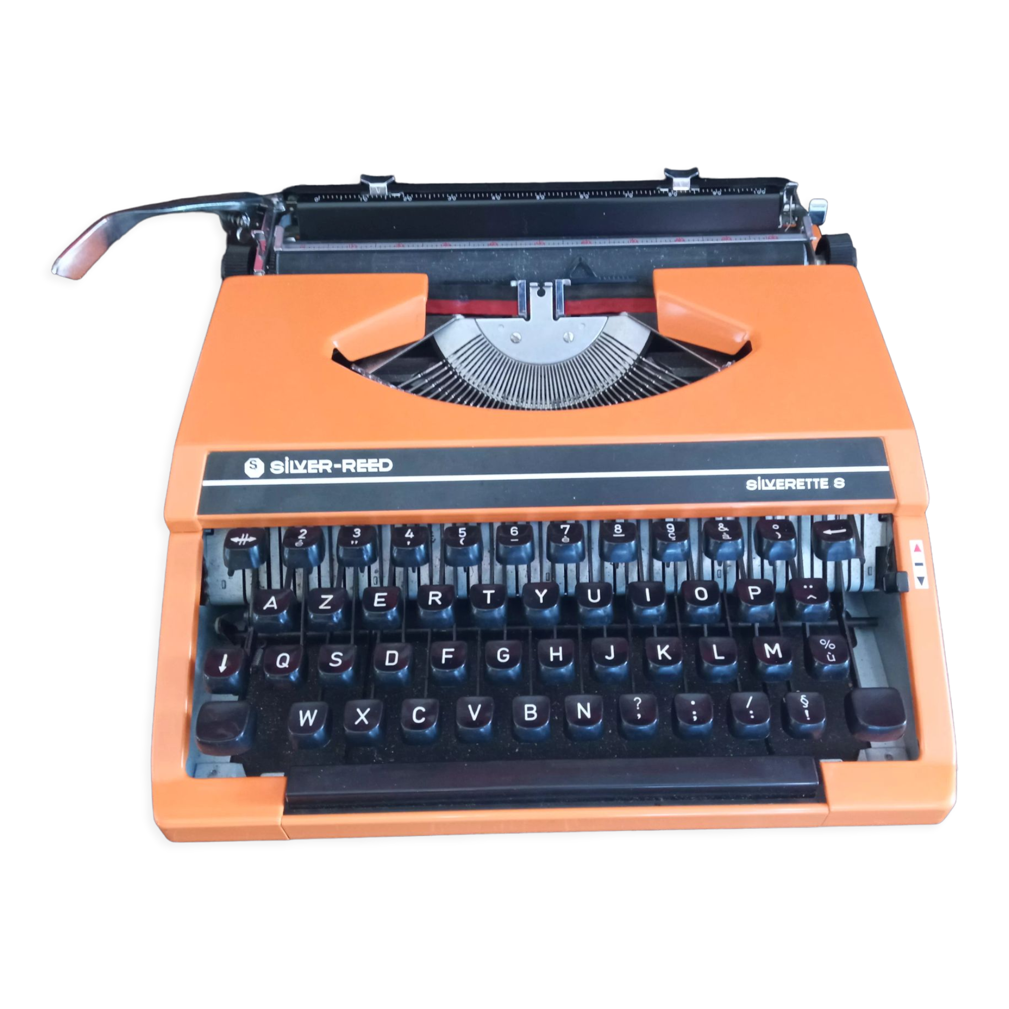 Silver Reed Silverette S orange typewriter