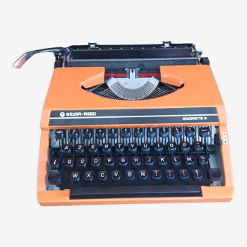 Silver Reed Silverette S orange typewriter