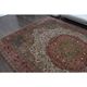 1960s Vintage Persian Handmade Wool Cotton Light Red Area Rug 253x340