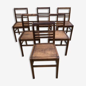 Série de six chaises René Gabriel