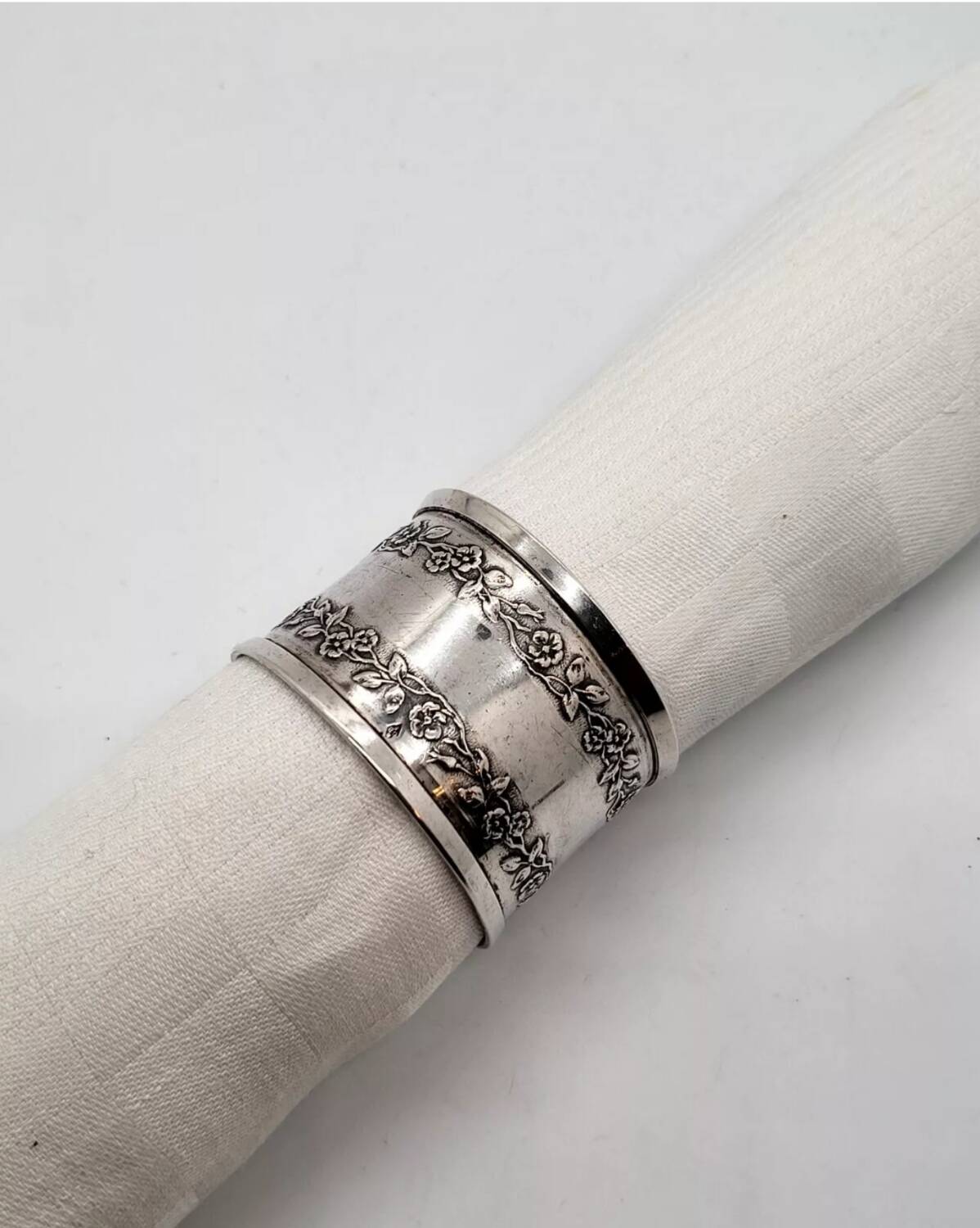 Antique Silver Napkin Ring with Minerva Hallmark
