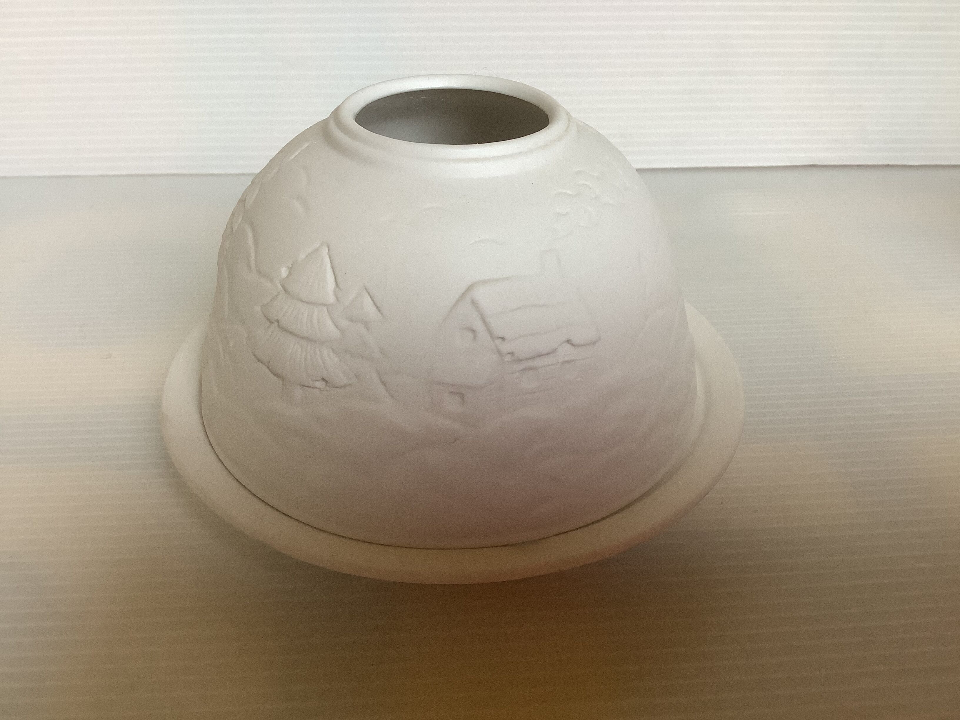 Pair of Christmas candle holders