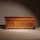 Carved Oak Chest with Decorative Front | Germany 1970s