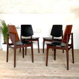 4 Danish teak chairs by Arne Hovmand Olsen