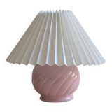 Candy pink ceramic lamp