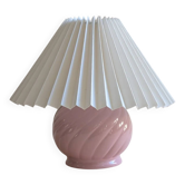 Candy pink ceramic lamp