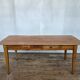 Old farmhouse table early XXth legs spindles solid wood