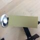 Clip spotlight wall lamps osram aluminum gold square space age 60