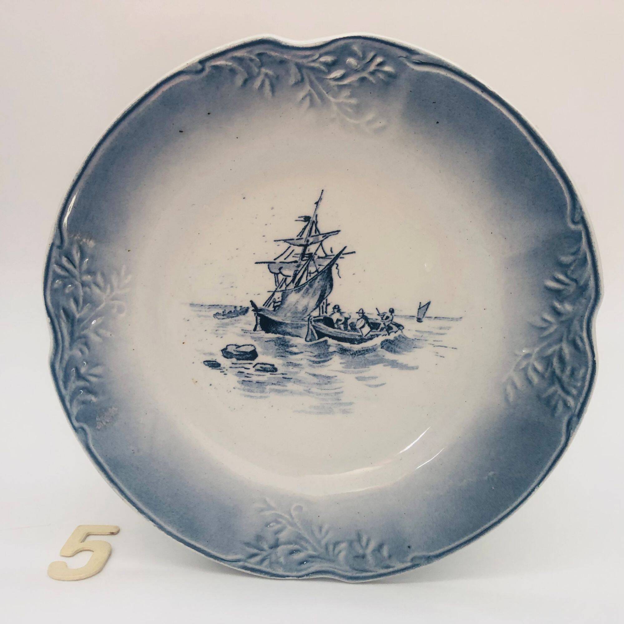 6 "Orchies Nord France" Plates, Marine Model
