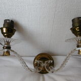 Wall light double branch vintage 1960