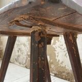 Pair of brutalist Alsatian mountain chairs 19th