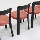 Vintage Bruno Rey dining chairs for Dietiker Switzerland 1970s, set of 6