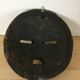 African mask Ghana wood and brass inlay and beads