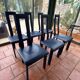 Lot de six chaises bleu de Pietro Costantini
