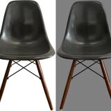 Set of 6 original Eames DSW chairs by Herman Miller