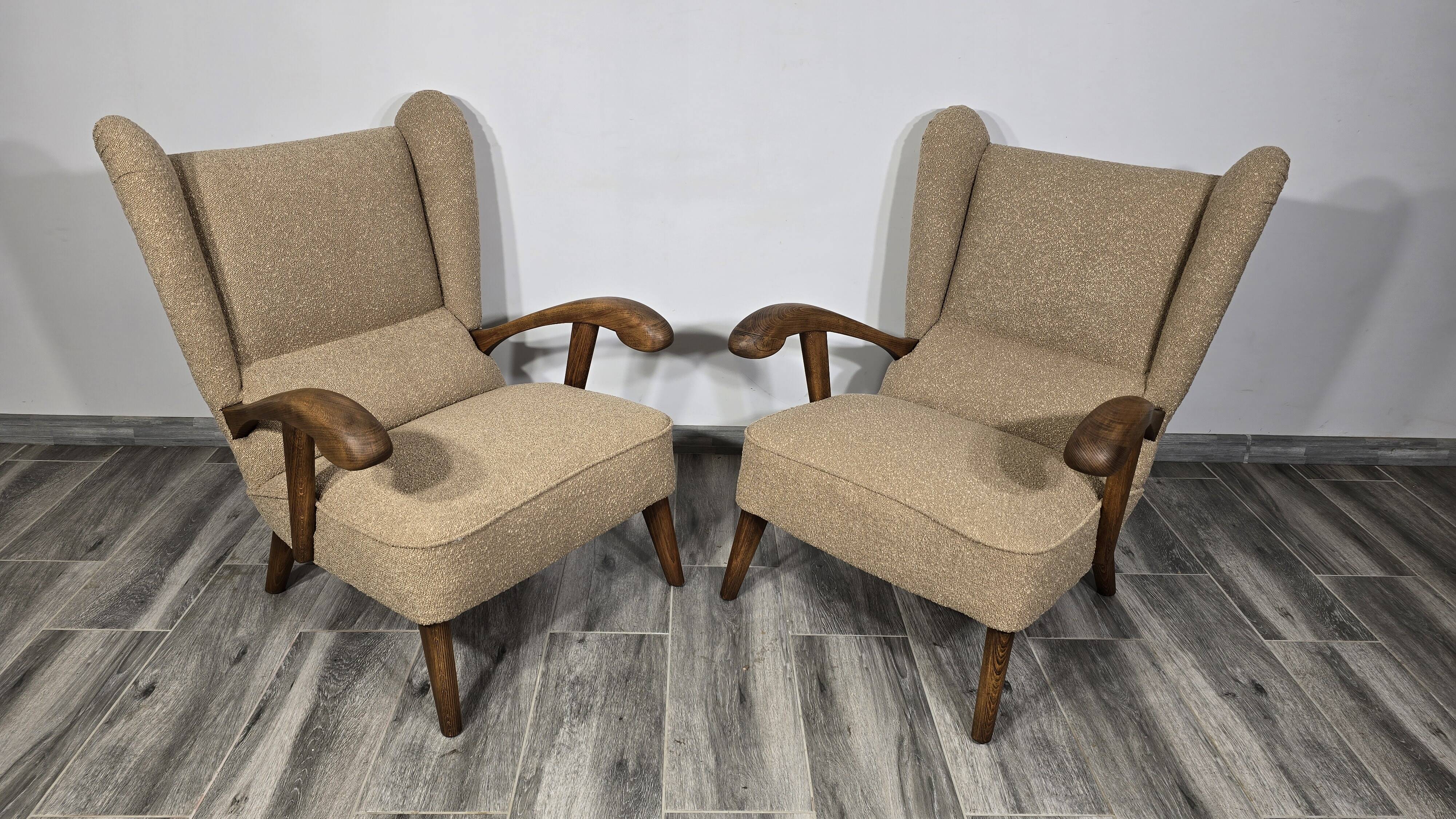 Vintage armchairs by Krasna Jizba