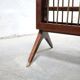 Porte-revues pliable en bois et laiton, Made in Italy