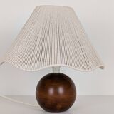 Wooden bedside lamp
