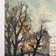 Saint Martin Canal in Paris, knife oil painting signed L Guerbier.