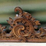 Large old louis XVI style mirror / golden stucco 73x97cm
