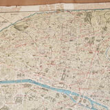 Old map of the city of Paris, 1911