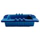 Bitossi by Aldo Londi Rimini Blu Glazed Ceramic Ashtray Vide-Poche, Italy  1960s