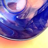 1970s modernist cut explosion of shades of blue