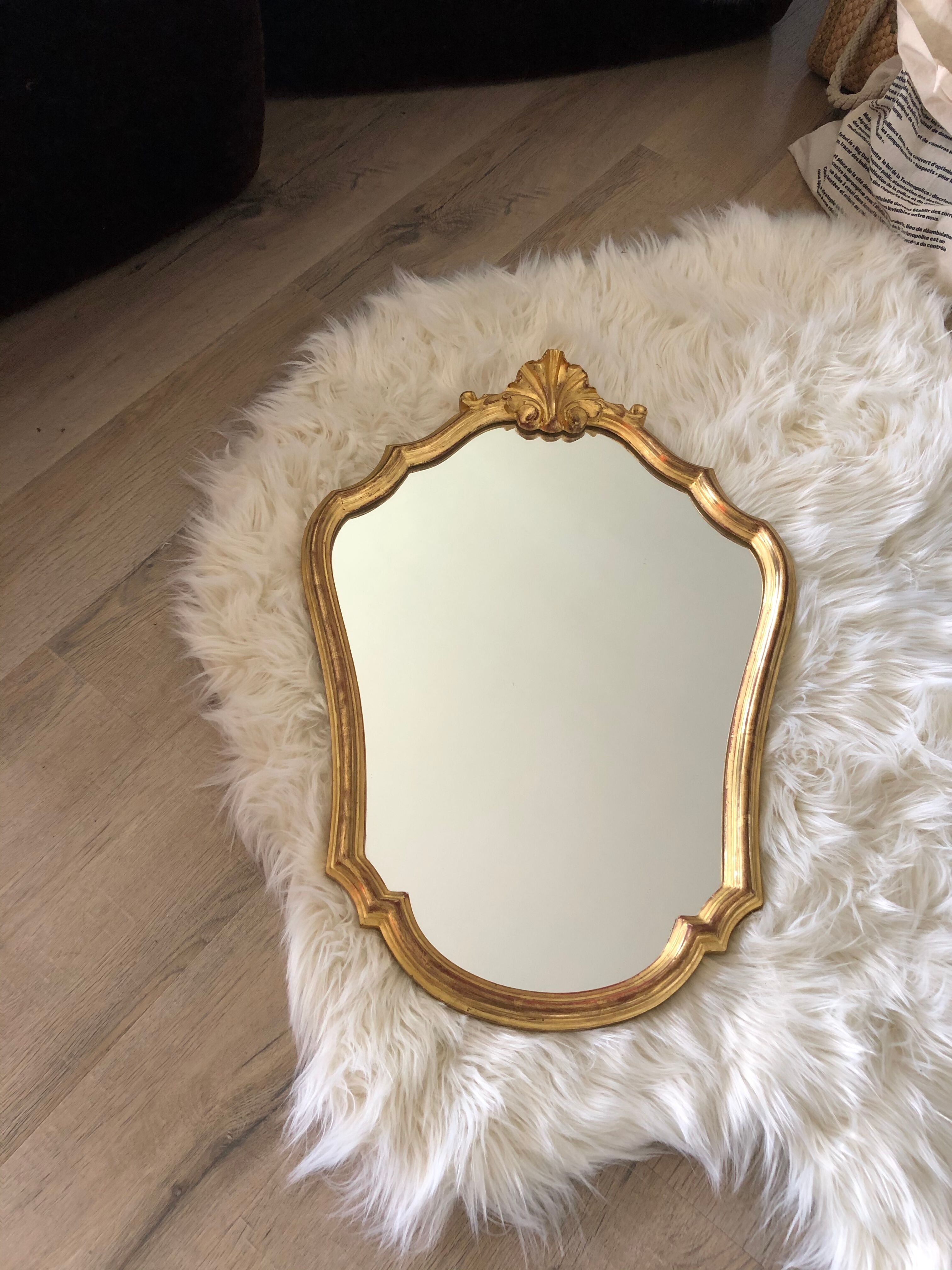 Old gilded mirror