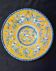 Large grotesque plate (Urbino/Castelli style), made in Italy, pei