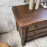Solid elm aranjou chest of drawers