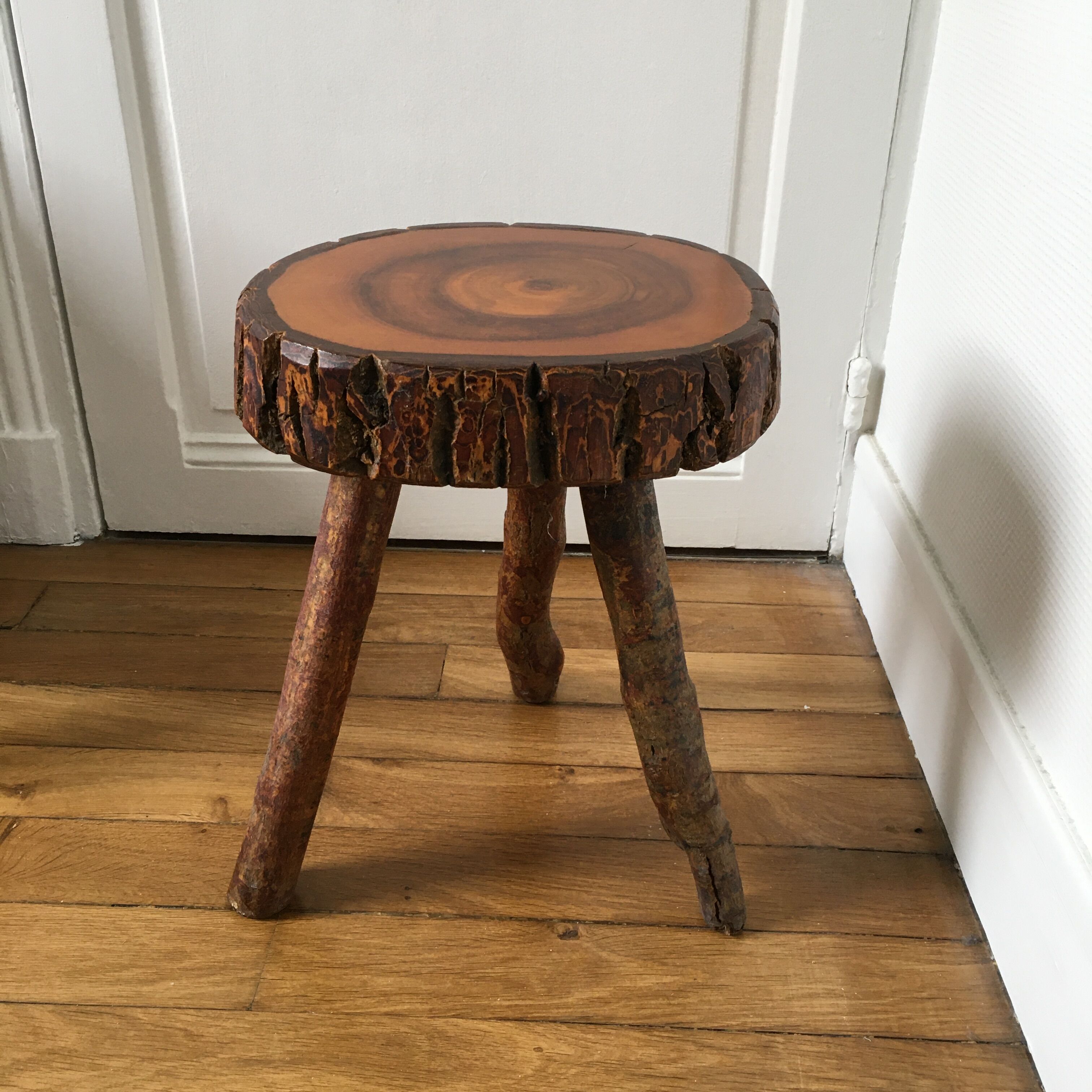 Brutalist tripod stool