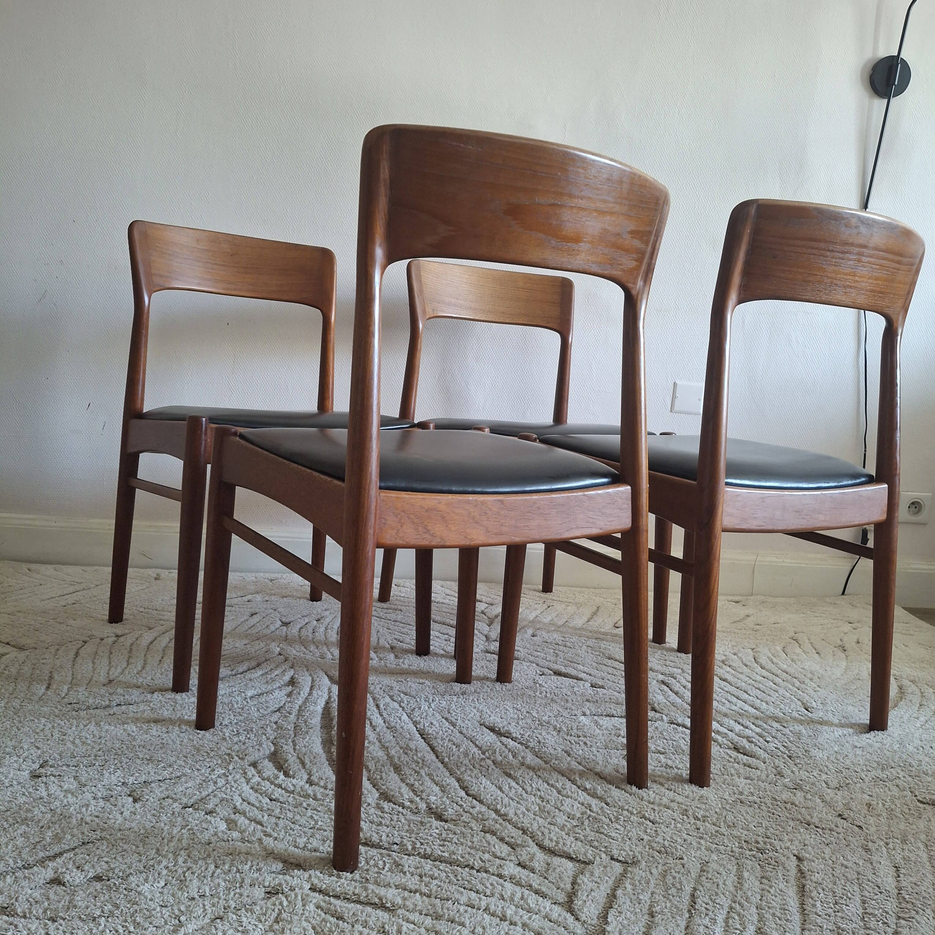 Danish dining chairs by Kai Kristiansen K.S.