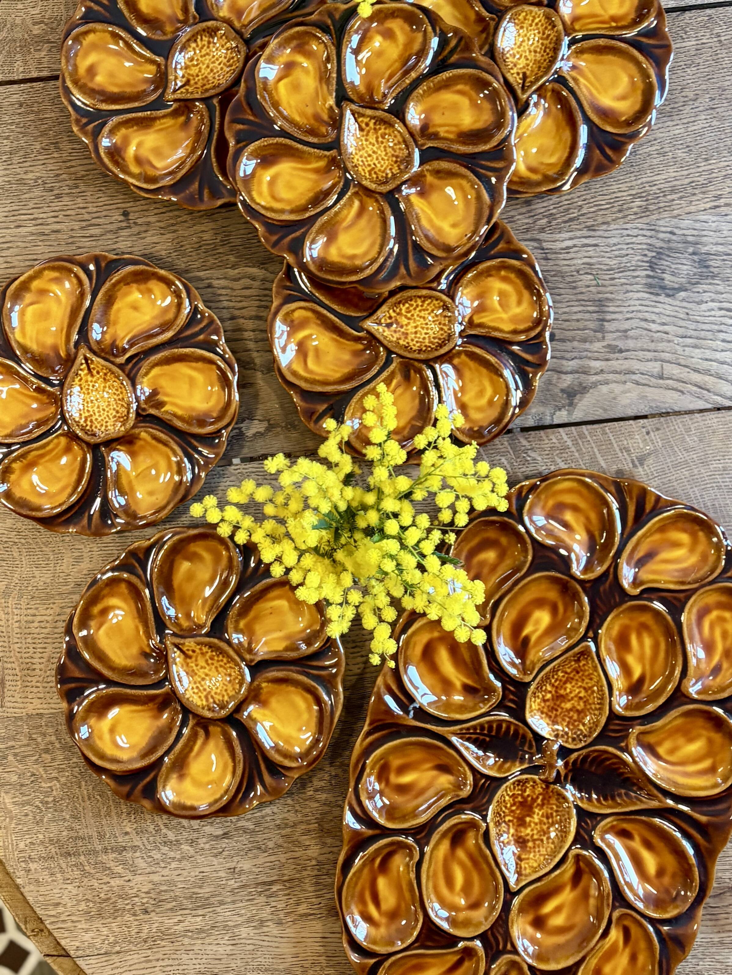 Vintage oyster service Vallauris