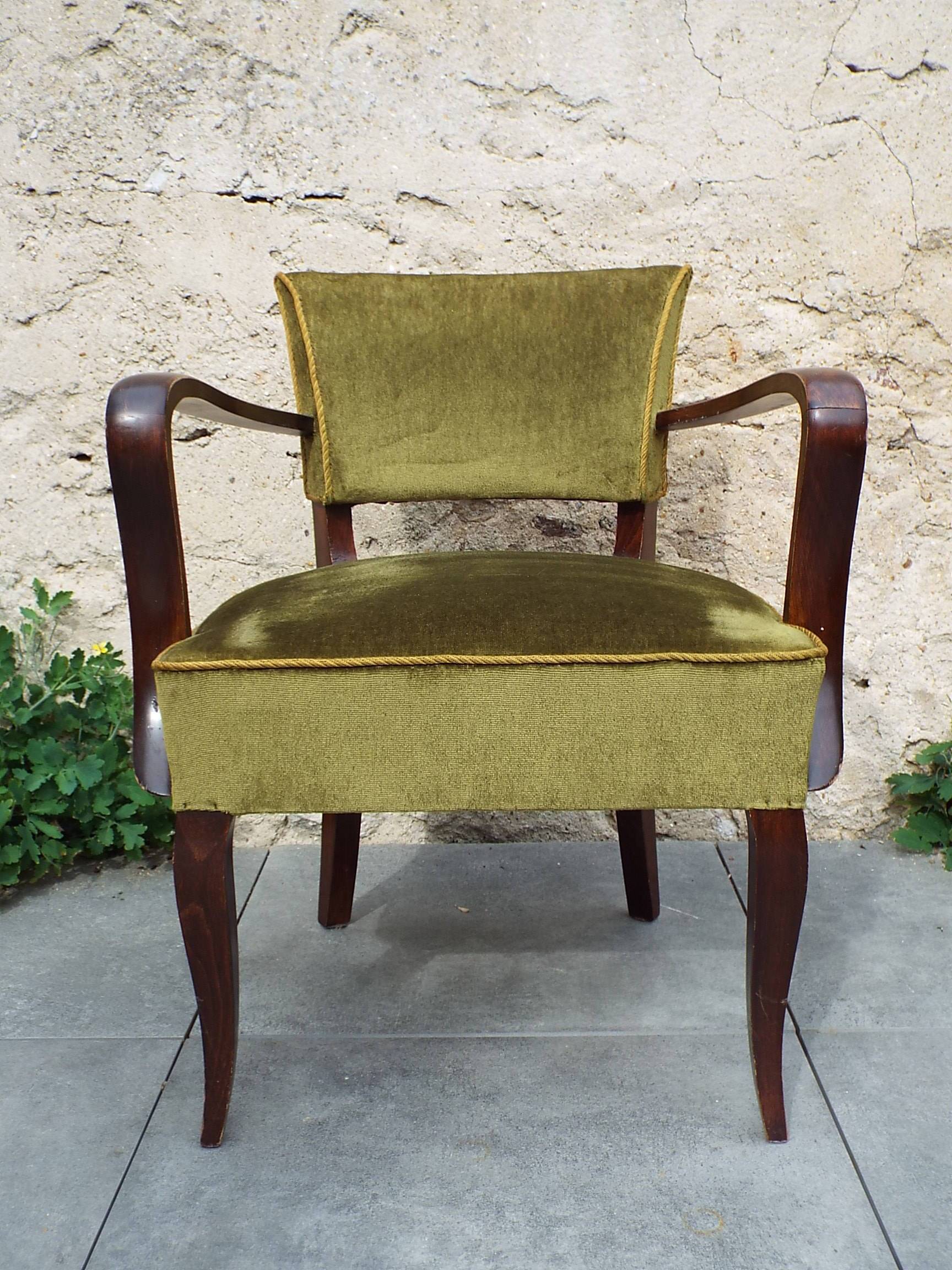 Fauteuil bridge art déco