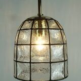glashuette limburg hanging LAMP 1960's 70's glass pendant light model 4184