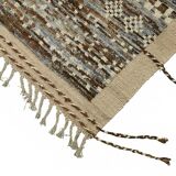 Handmade Turkish One of a Kind 202 cm x 304 cm Brown Wool Carpet