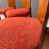 Set of Four H-214 Chairs by Jindřich Halabala, Walnut, 1950s